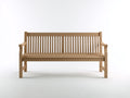 Gartenbank aus Holz 150 x 60 x 90 cm - Naturholz - Klassisches Latten Design mit Armlehnen