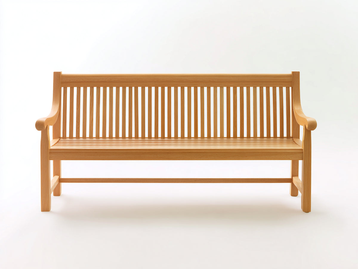 Gartenbank Holz 180x60x90 cm - Naturholz - Klassische Sitzbank für Garten Terrasse und Außenbereich