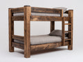 Etagenbett Holz 200x100x160 cm - Braun - Stabiler Schlafplatz mit zwei Ebenen für Kinderzimmer